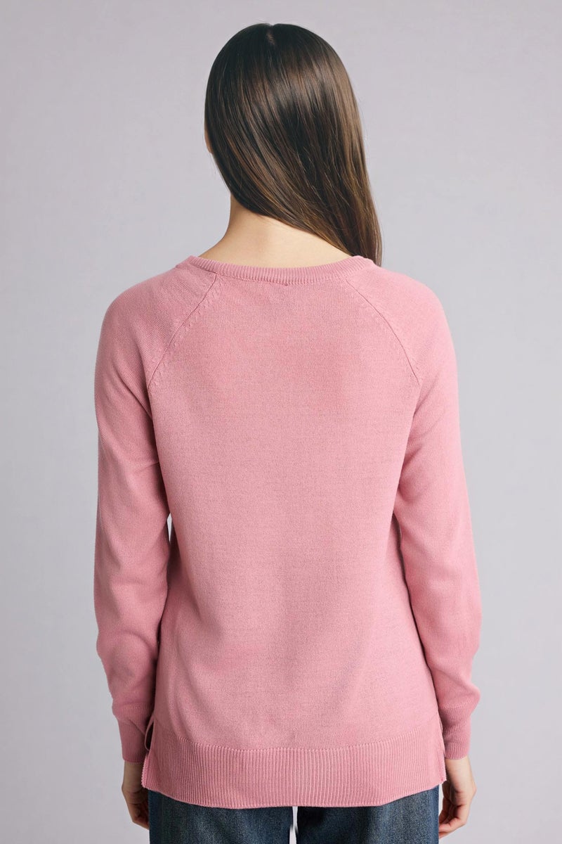 ديفاكتو بلوفر تريكو بيزك قصة مريحة برقبة مستديرة - Image 4